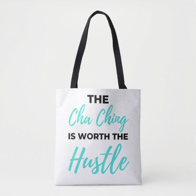 Bolsa Tote O Cha Ching Vale O Hustle 2 (Frente)