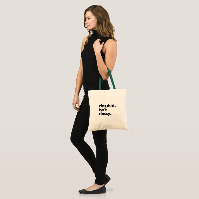 Bolsa Tote O clássico não é clássico (Frente (modelo))