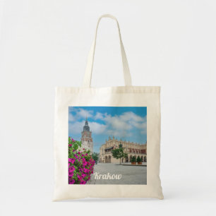 Bolsa Tote O Cloth Hall na praça principal em Cracóvia, Polôn