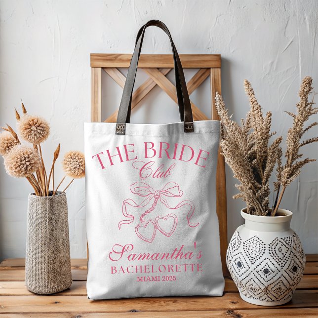 Bolsa Tote O clube da noiva miami despedida de solteira (Criador carregado)