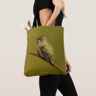 Bolsa Tote O colibri de Anna no escarlate de Trumpetvine