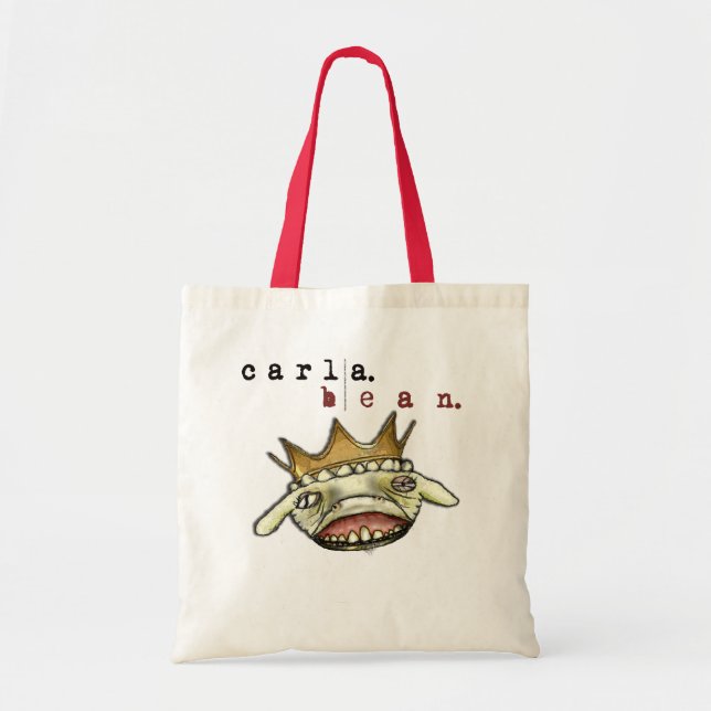 Bolsa Tote O cordeiro, pelo feijão de Carla (Frente)