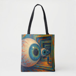 Bolsa Tote "O Corredor de Ver" - Um Retrato Surreal