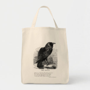 Bolsa Tote O corvo pelo ponto de entrada de Edgar Allen