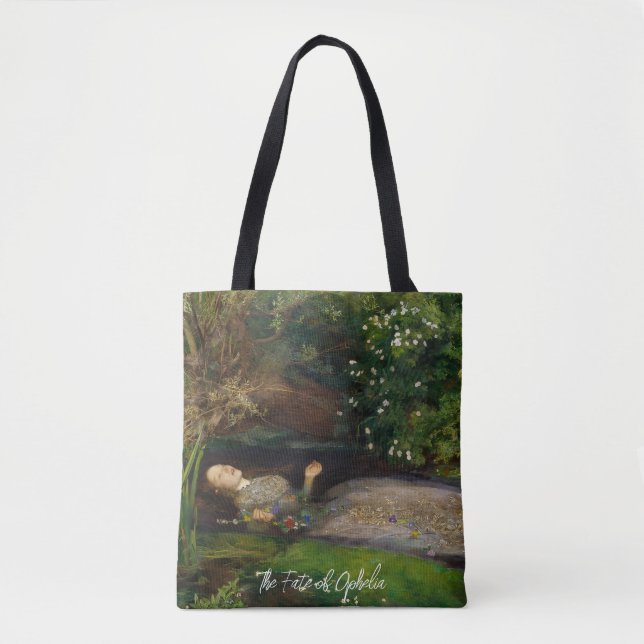 Bolsa Tote O Destino da Ópera Texto Personalizável  (Frente)
