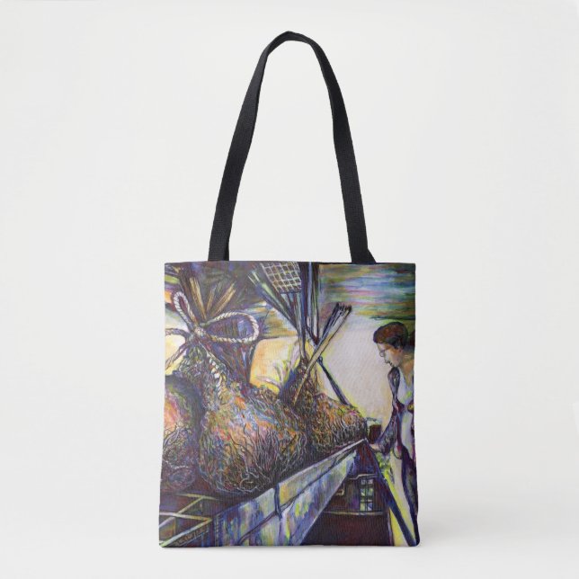 Bolsa Tote O destino da vida ferida (Frente)