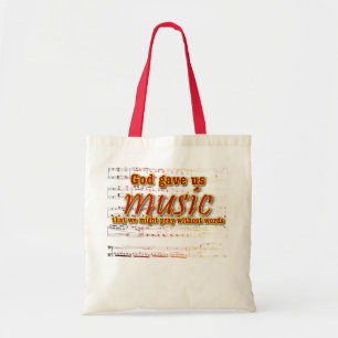 Bolsa Tote O deus deu-nos a música