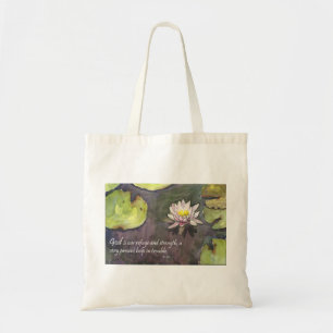 Bolsa Tote O deus é nossa sacola da escritura da força