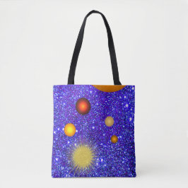 Bolsa Tote O divertimento Stars a ciência Geeky Glittery