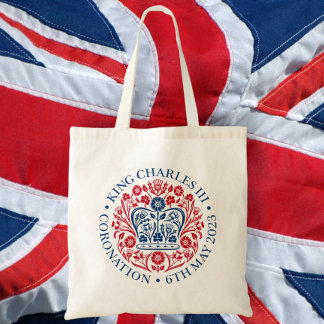 Bolsa Tote O emblema da coroação do rei Charles 2023