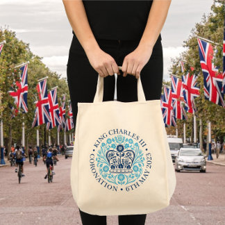 Bolsa Tote O emblema da coroação do rei Charles 2023