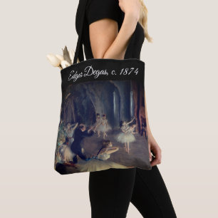 Bolsa Tote O ensaio no palco, de Degas: