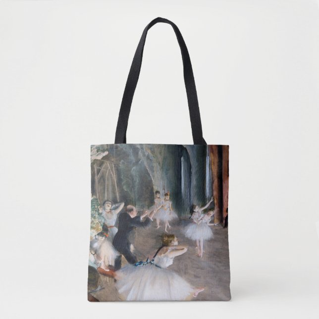 Bolsa Tote O ensaio no palco, Edgar Degas (Frente)