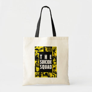Bolsa Tote O Esquadrão Suicida   Blocos de Ícones Amarelo e
