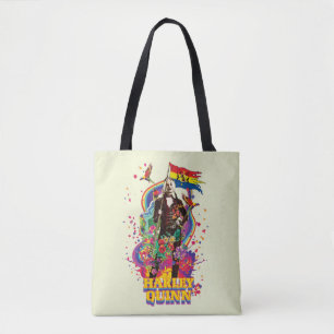 Bolsa Tote O Esquadrão Suicida Harley Quinn Flowers & Rain