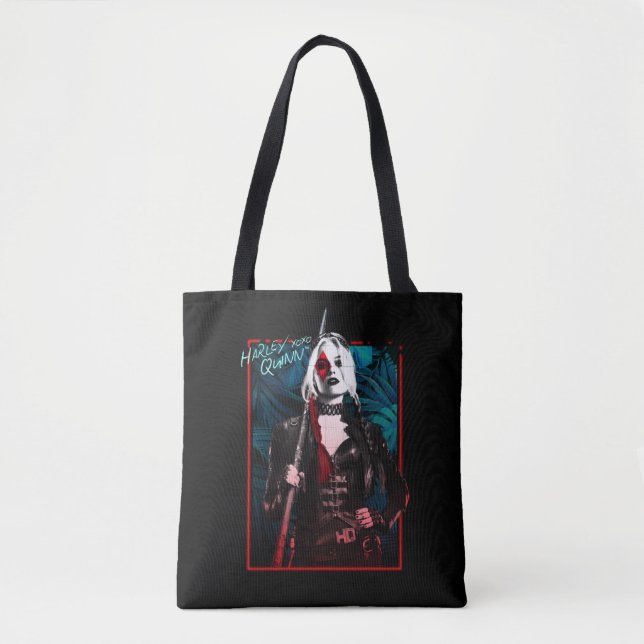 Bolsa Tote O Esquadrão Suicida | Harley Quinn & Green Ferns (Frente)