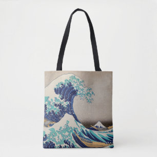 Bolsa Tote O Excelente Hokusai desceu de Kanagawa. Vintage ja