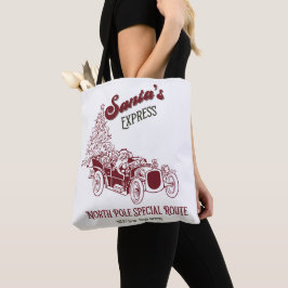 Bolsa Tote O Expresso Vintage de Natal do Papai Noel