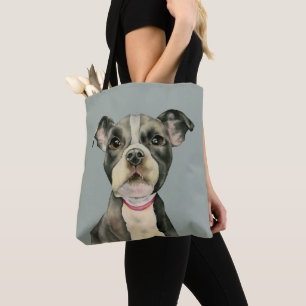 Bolsa Tote O filhote de cachorro Eyes o cão bonito de Terrie