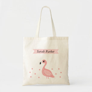 Bolsa Tote O flamingo bonito caçoa a sacola
