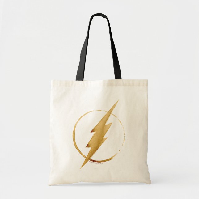 Bolsa Tote O Flash | Emblema do tórax amarelo (Frente)