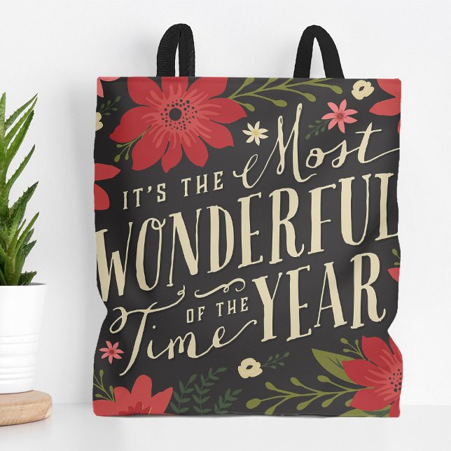 Bolsa Tote O Floral de Férias do Ano Mais Maravilhoso (Criador carregado)