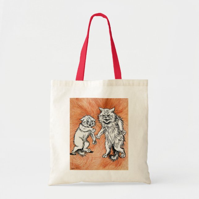 Bolsa Tote O fogo da mente, Louis Wain (Frente)
