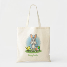 Bolsa Tote O frango e o coelho de Páscoa
