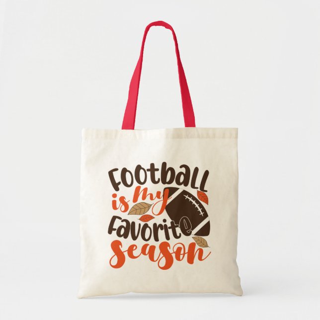 Bolsa Tote O futebol é a minha sessão favorita (Frente)