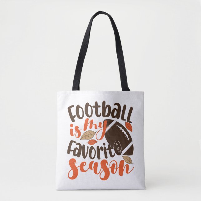 Bolsa Tote O futebol é a minha sessão favorita (Frente)