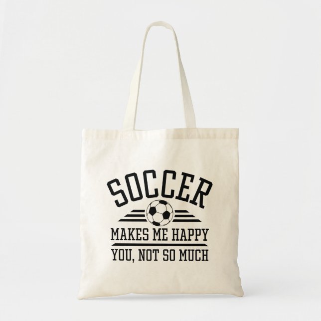 Bolsa Tote O Futebol Me Faz Feliz Não Tanto (Frente)