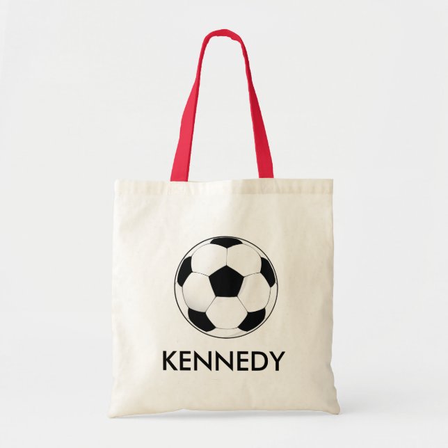 Bolsa Tote O futebol ostenta o saco (Frente)