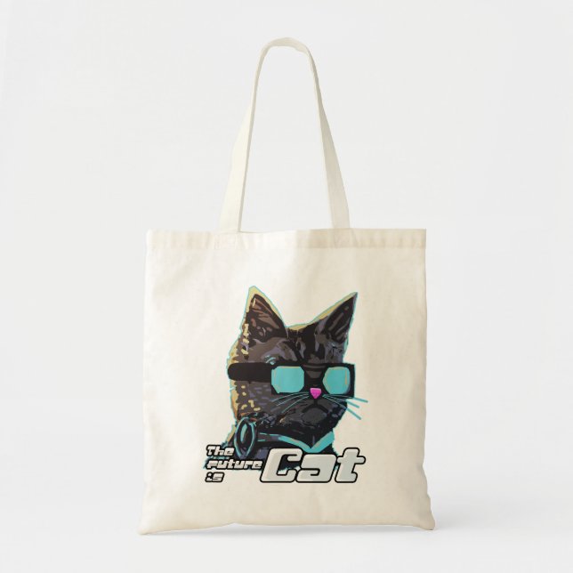 Bolsa Tote O Futuro é Gato (Frente)