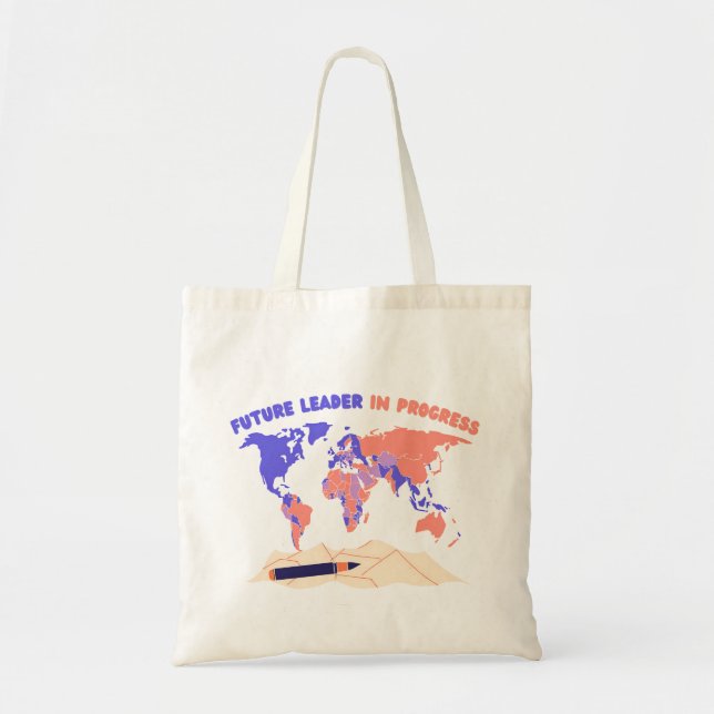 Bolsa Tote O futuro líder Tote Bag - Motivação dos Estudantes (Frente)