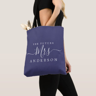 Bolsa Tote O Futuro Nome Personalizado Do Script Da Sra. Chic