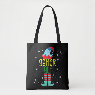 Bolsa Tote O Gamer Elf Engraçado Feliz Matchin Familiar de Na
