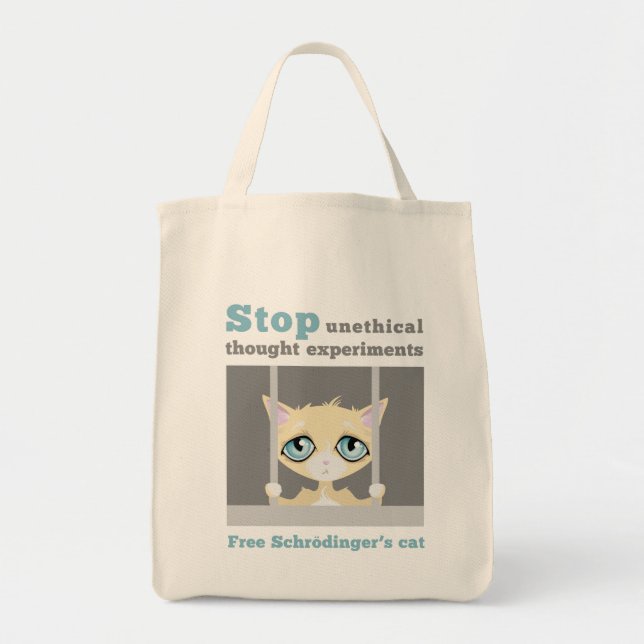 Bolsa Tote O gato de Schrodinger livre (Frente)
