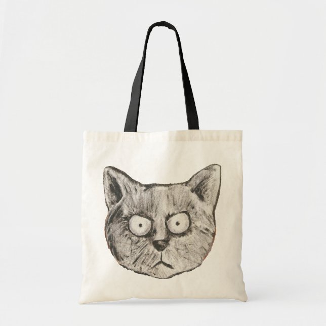 Bolsa Tote o gato louco (Frente)