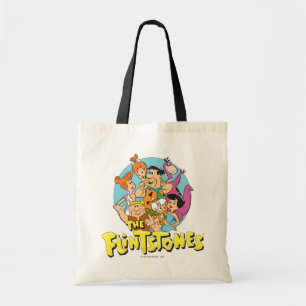 Bolsa Tote O Gráfico da Família Flintstones e Rubbles