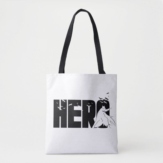 Bolsa Tote O Gráfico "Herói" do Batman (Frente)