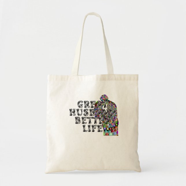 Bolsa Tote O Grande Marido Vida Melhor (Frente)
