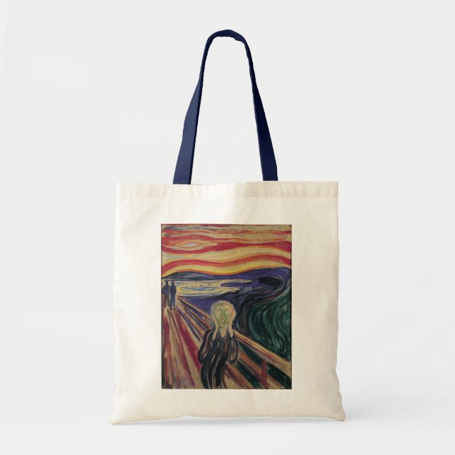 Bolsa Tote O Gritar de Edvard Munch, expressionismo venenoso (Frente)