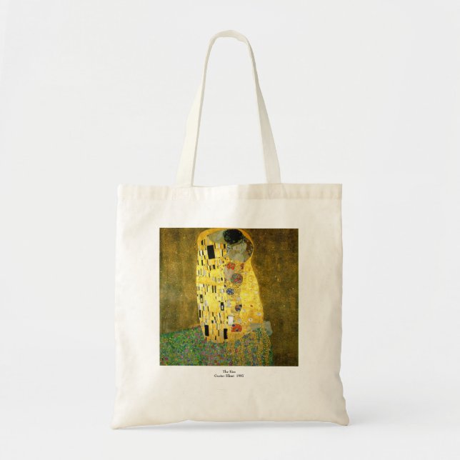 Bolsa Tote O ~ Gustavo Klimt do beijo (Frente)