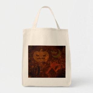 Bolsa Tote O Halloween Assusta-se com o fundo de Eerie
