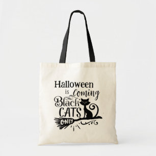 Bolsa Tote O Halloween está chegando a Bag de Gatos Pretos