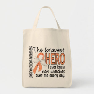 Bolsa Tote O herói o mais bravo eu conheci nunca o cancer