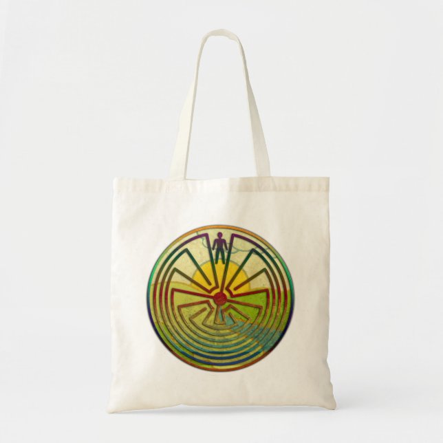 Bolsa Tote O HOMEM NA paisagem MAZE + o seu fundo (Frente)