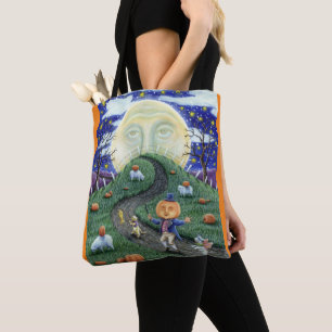 BOLSA TOTE O HOMEM QUE SE ENCONTROU NA LUA, HALLOWEEN