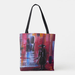 Bolsa Tote O Horizonte do Samurai Pintura de Alfred Fox