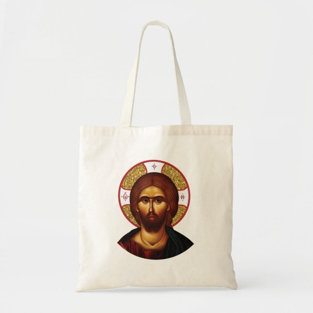 Bolsa Tote O Ícone Do Cristo Sagrado (Frente)